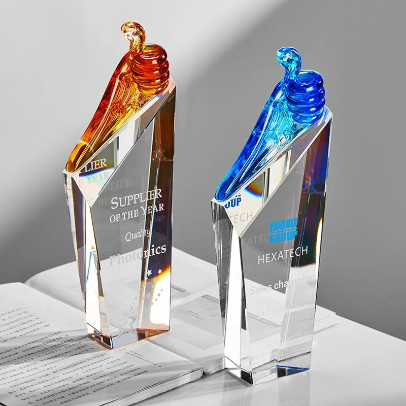 Premium Crystal Sculpture Recognition Trophy