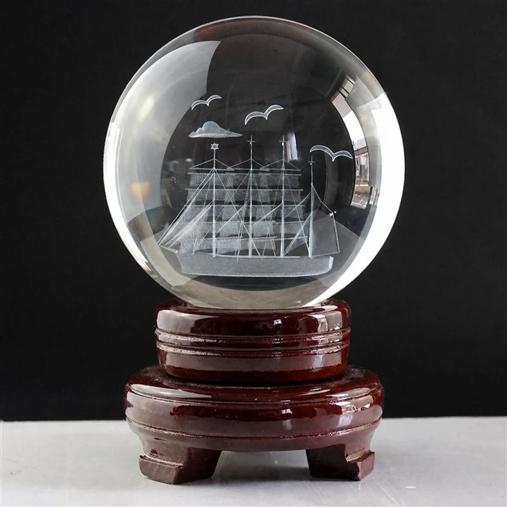 3D Inner Laser Engraving Crystal Ball