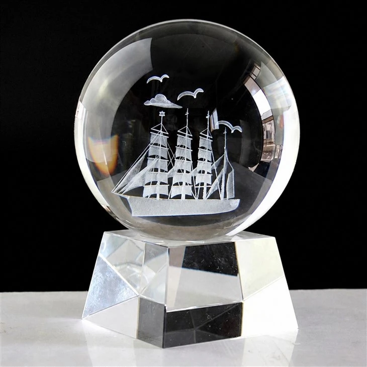 3D Inner Laser Engraving Crystal Ball
